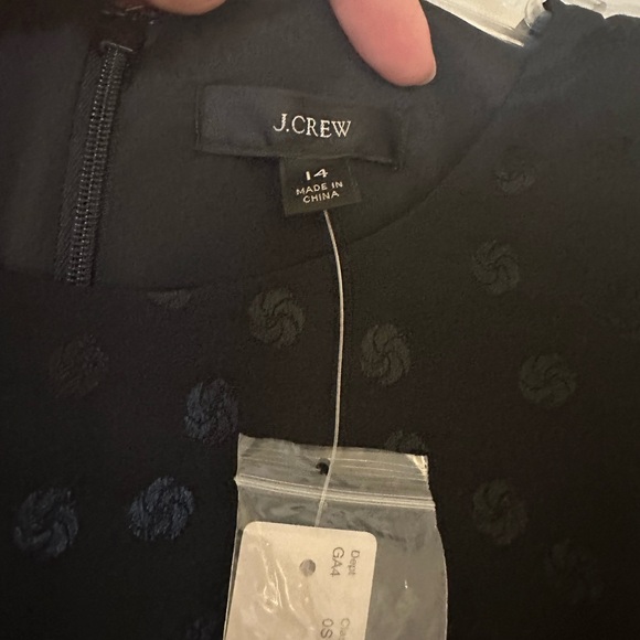 NWT J. Crew classic black dress, size 14 but runs small - Picture 7 of 8